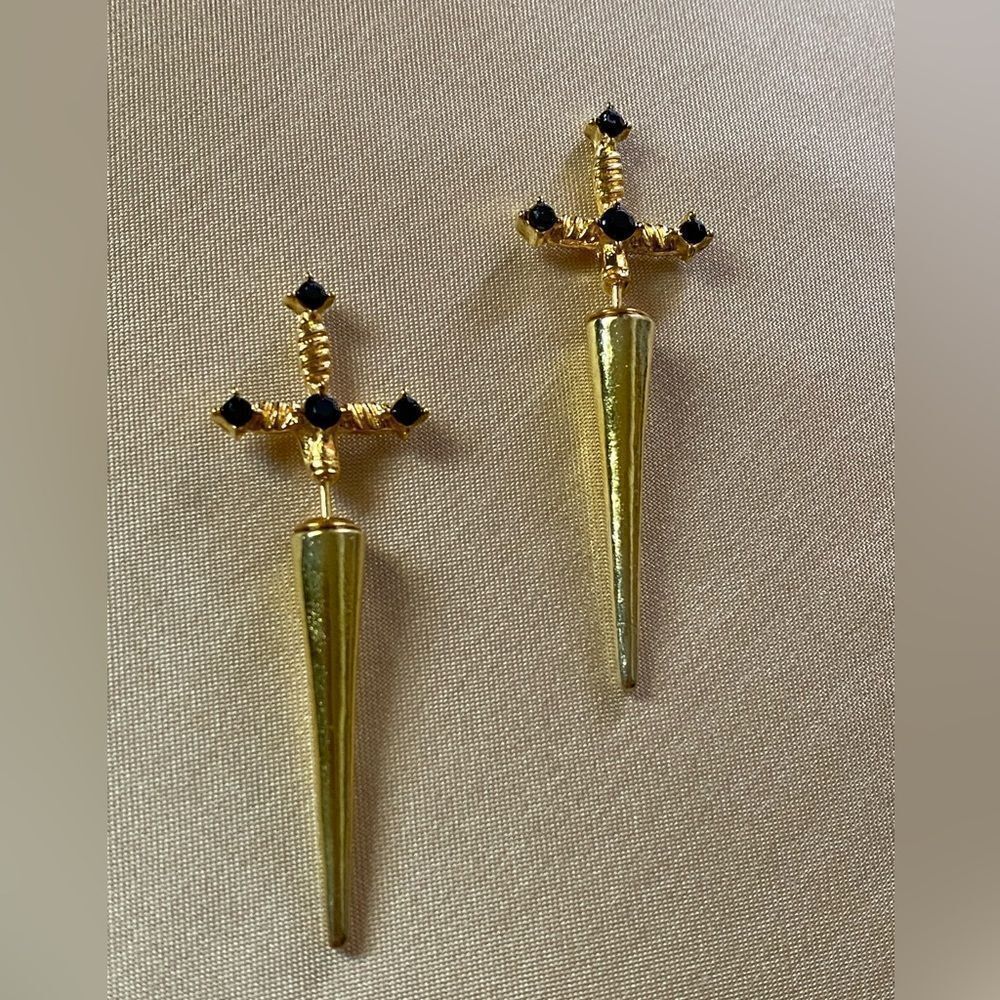 Bohemian cross earrings M12